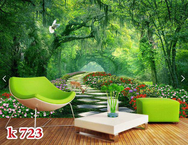 k723 جنگل سر سبز سه بعدی - Image 1