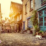 پوستر خیابان قدیمی در ایتالیا