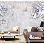 گل سه بعدی نگین دار
