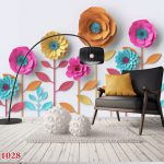پوستر  دیواری گل کاغذی