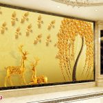 پوستردیواری درخت طلایی
